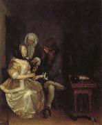 Gerard Ter Borch The Galass of Lemonade oil on canvas